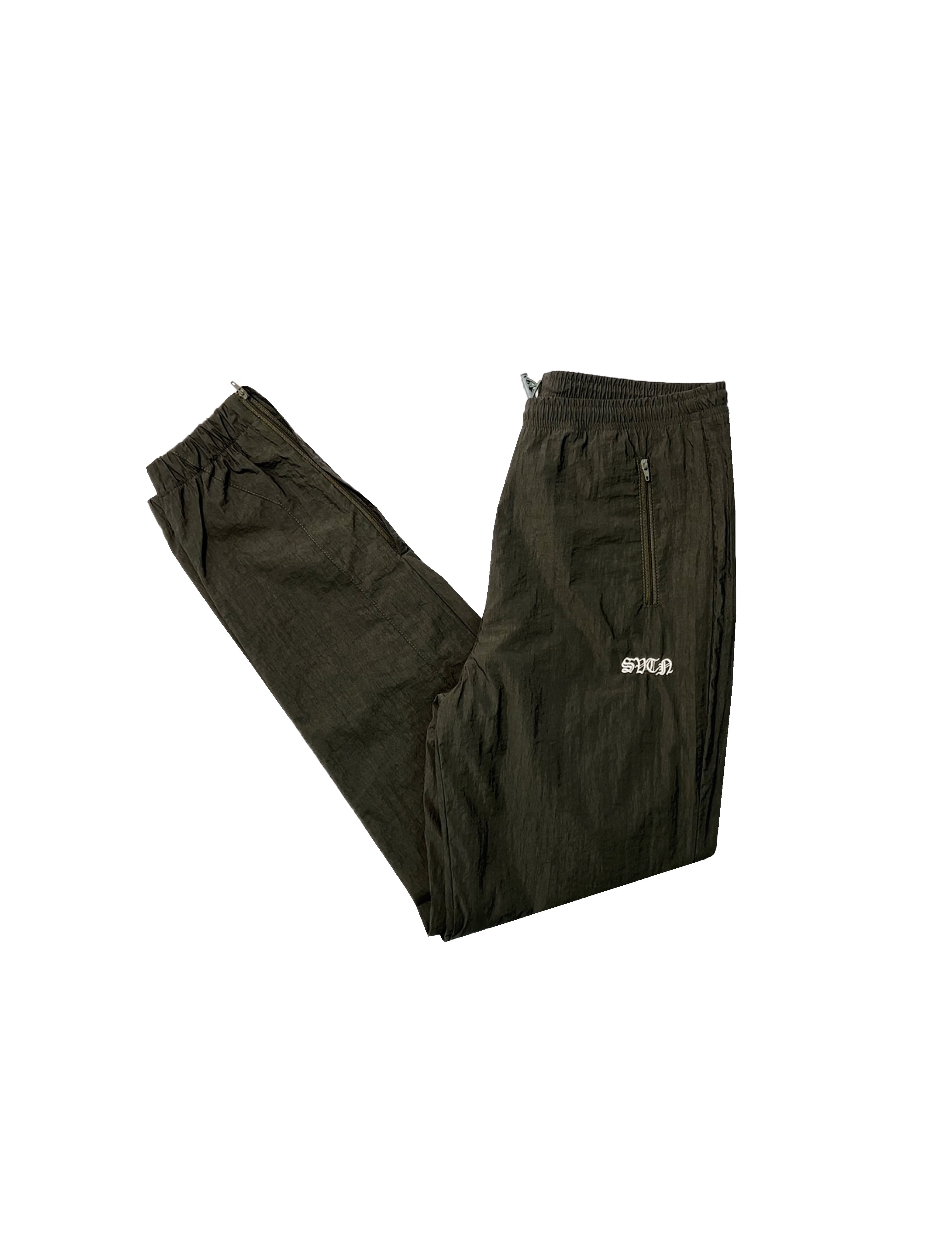 Khaki Windbreaker Track Pants