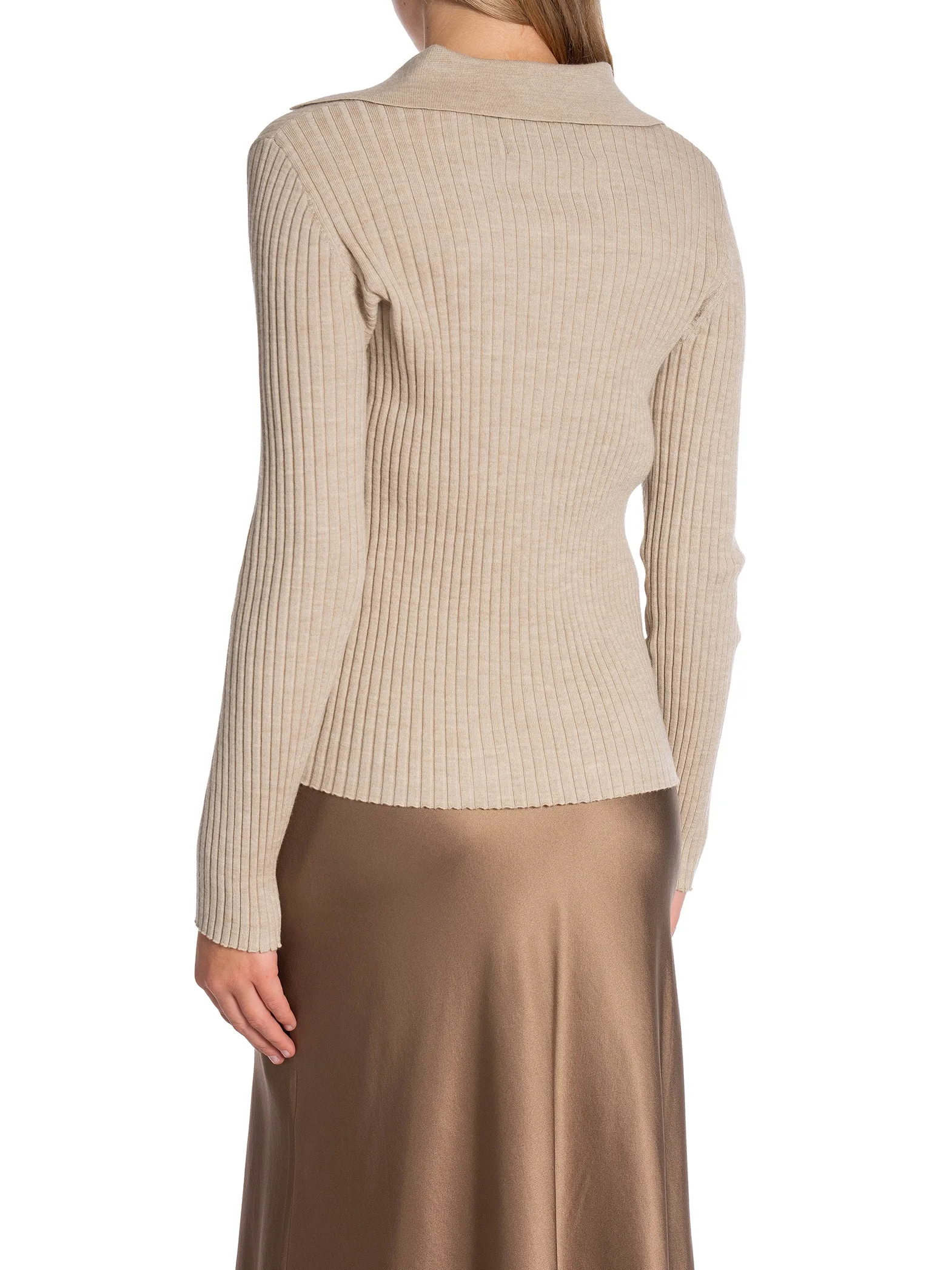 LEVETE ROOM SWEATER DARIA PLAZA SAND MEL