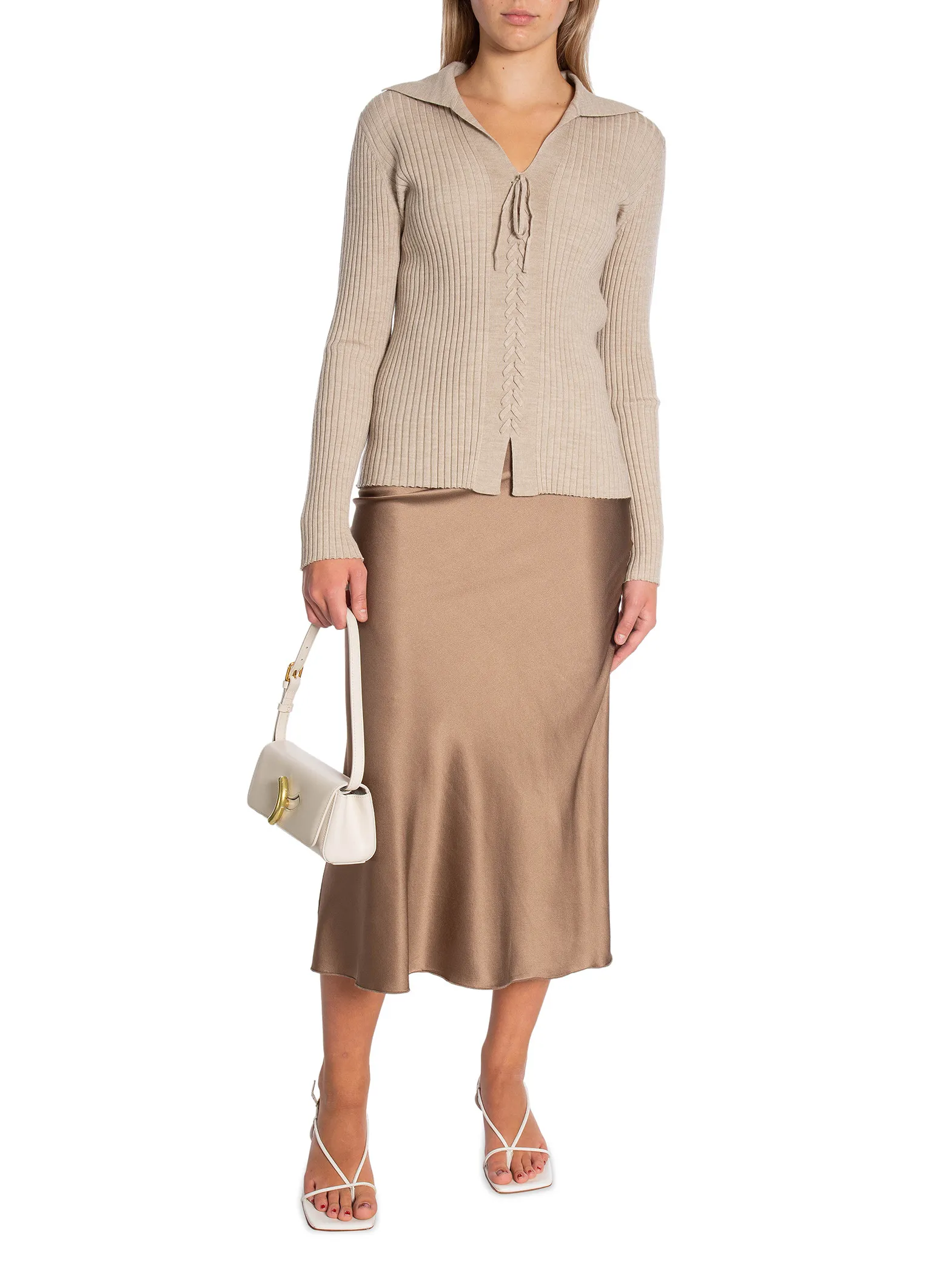 LEVETE ROOM SWEATER DARIA PLAZA SAND MEL