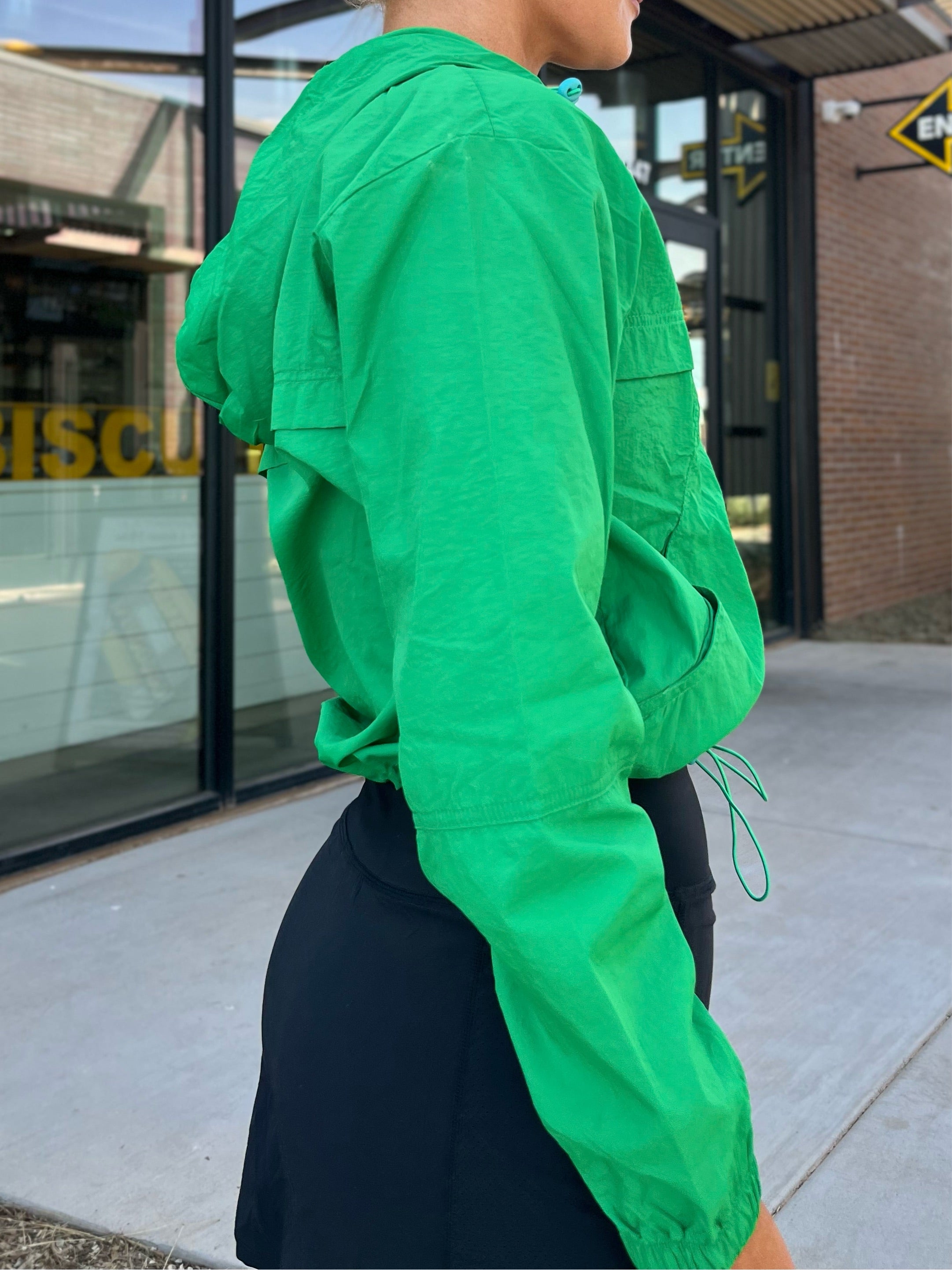 Light Hooded Jacket - Kelly Green