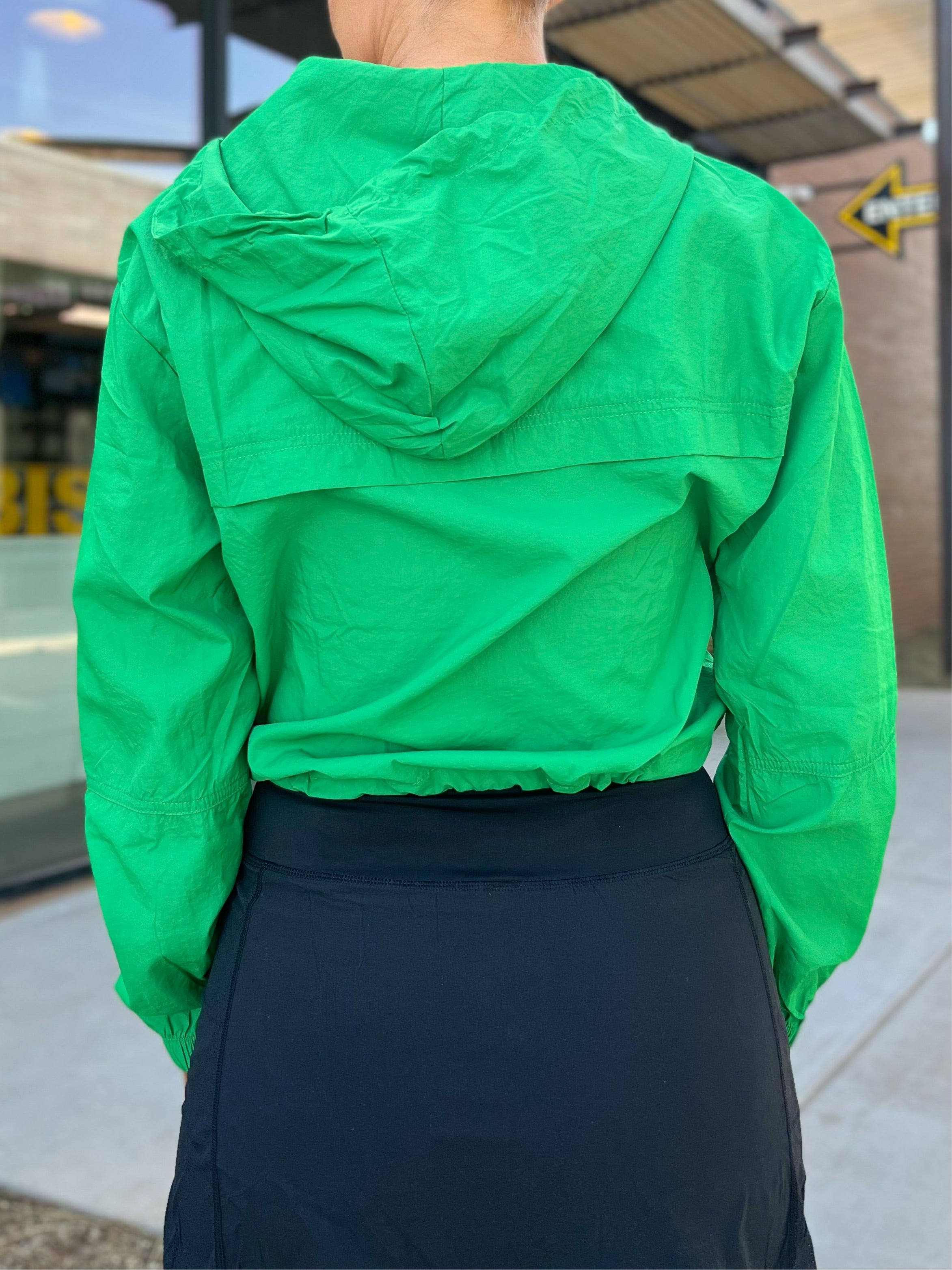 Light Hooded Jacket - Kelly Green