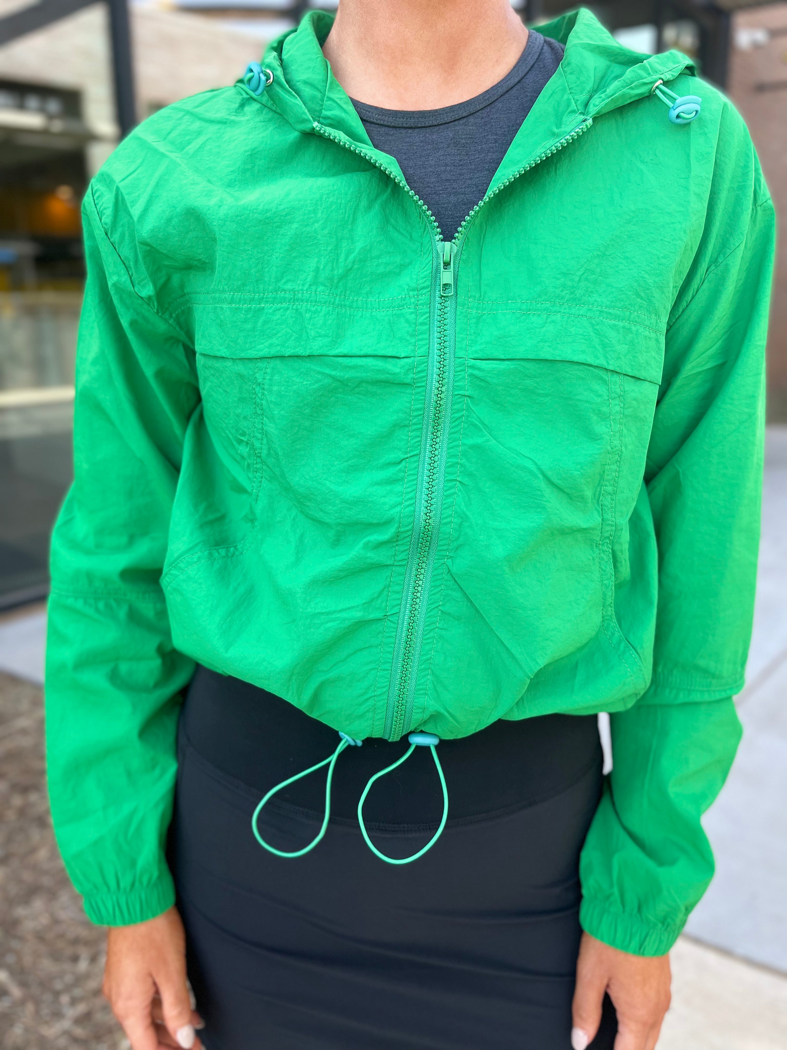 Light Hooded Jacket - Kelly Green