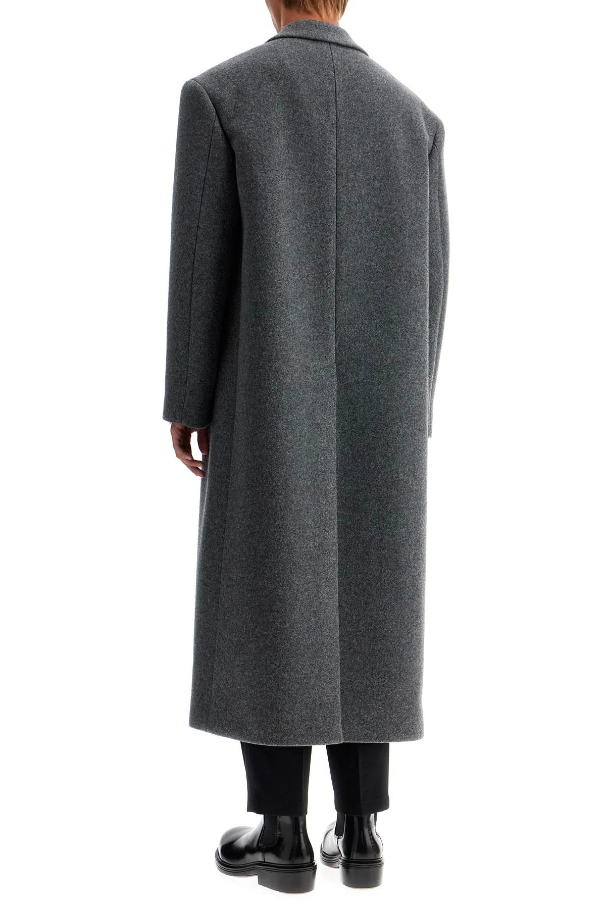 LONG FELTED WOOL COAT