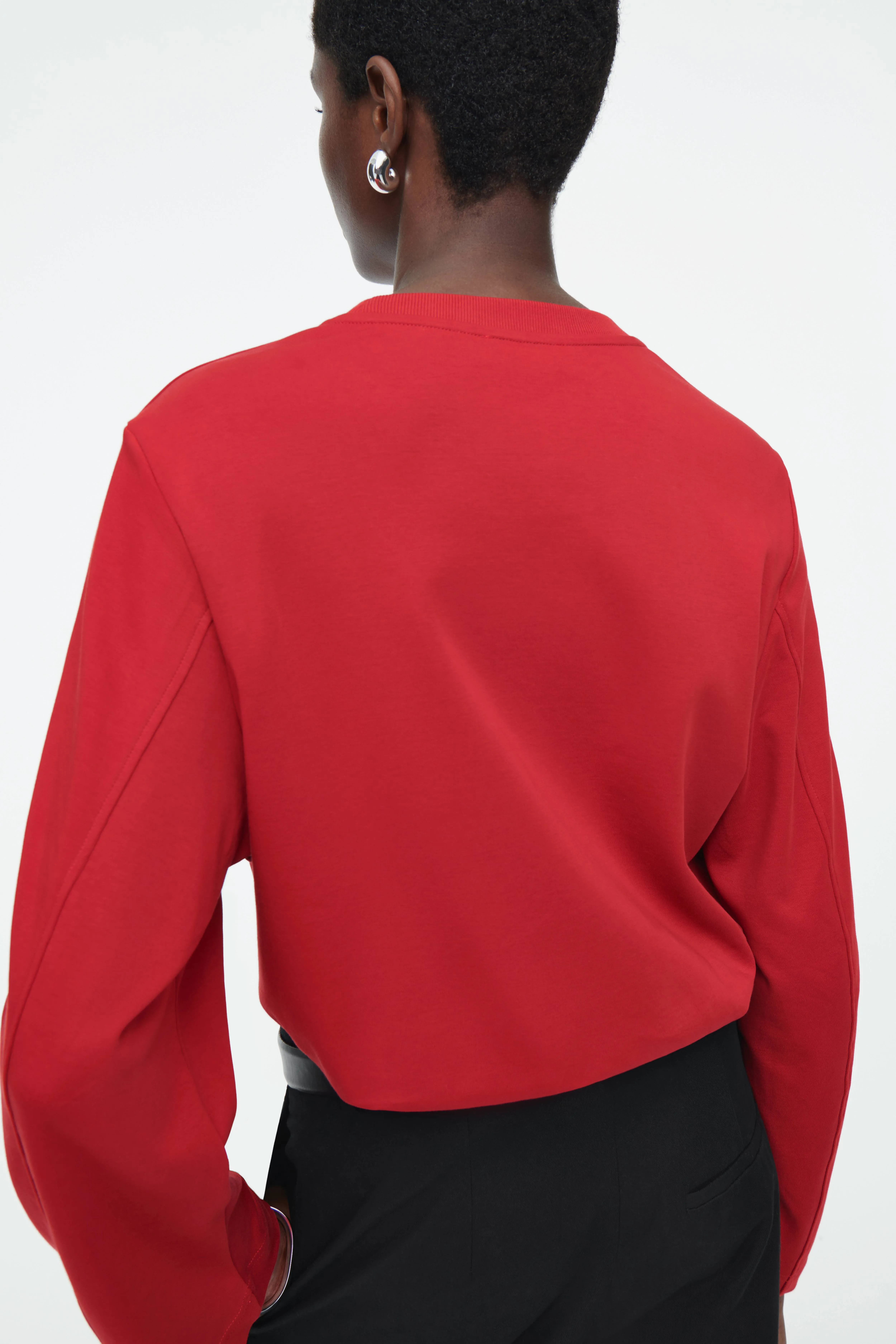 LONG-SLEEVED T-SHIRT - Long sleeve - Regular length - RED - Ladies | H&M GB