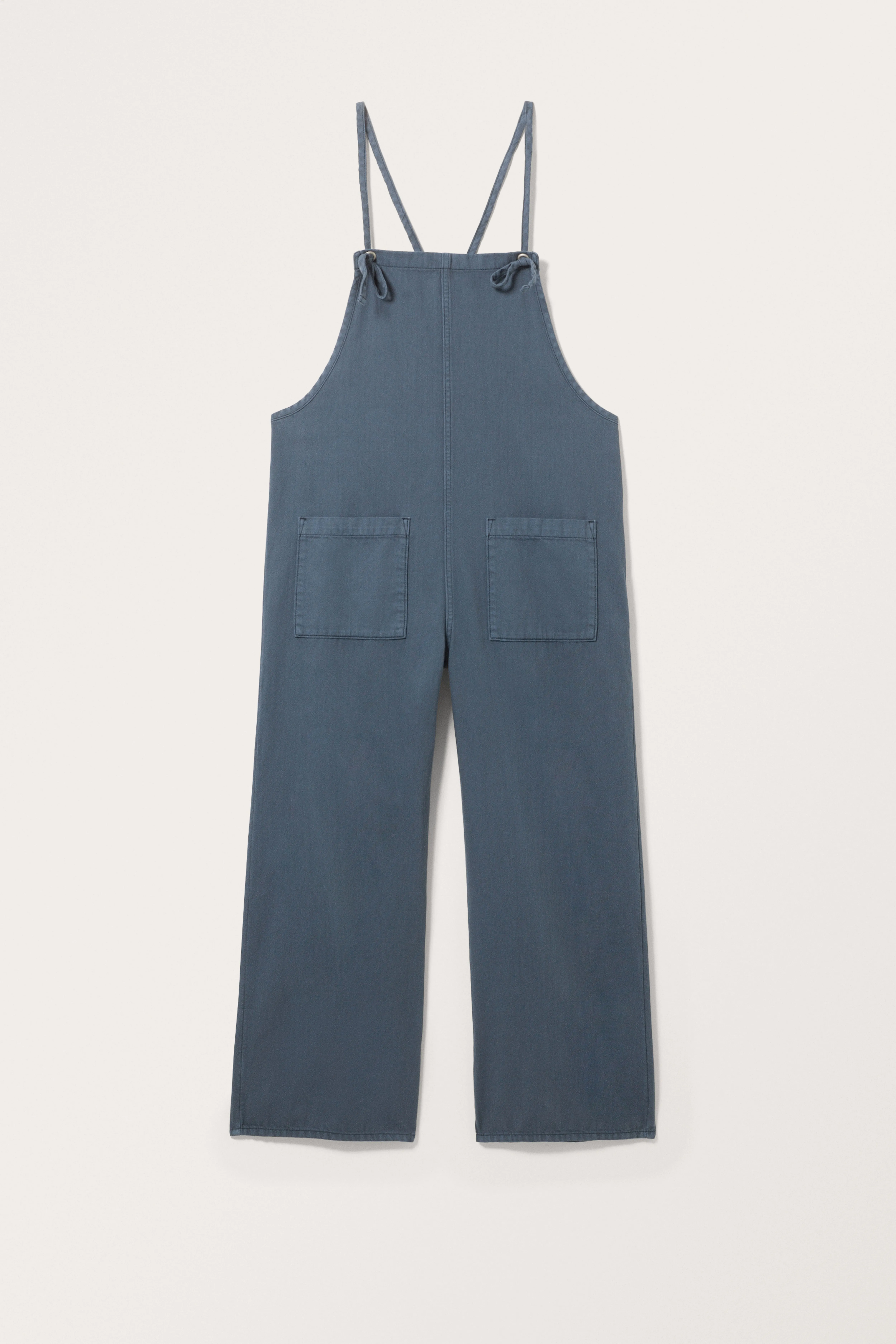 Loose Fit Denim Dungarees - Ankle length - Blue - Ladies | H&M GB