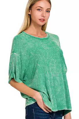 Marina Top in Kelly Green