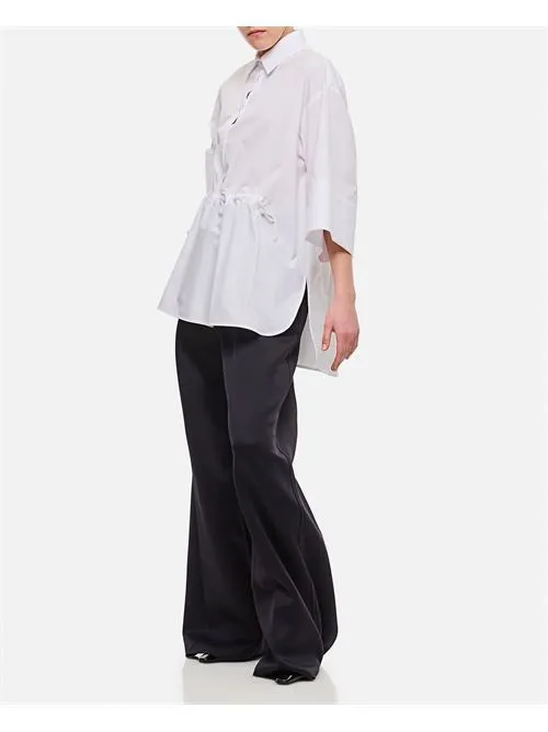 MaxMara  |Plain Cotton Short Sleeves Shirts & Blouses