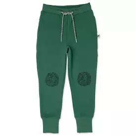 Minti Hello Circle Furry Trackies - Kelly Green