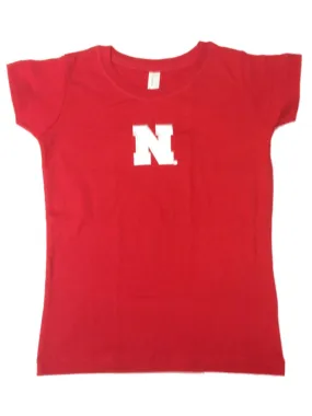 Nebraska Cornhuskers TFA Toddler Girls Red Long Length Cotton T-Shirt