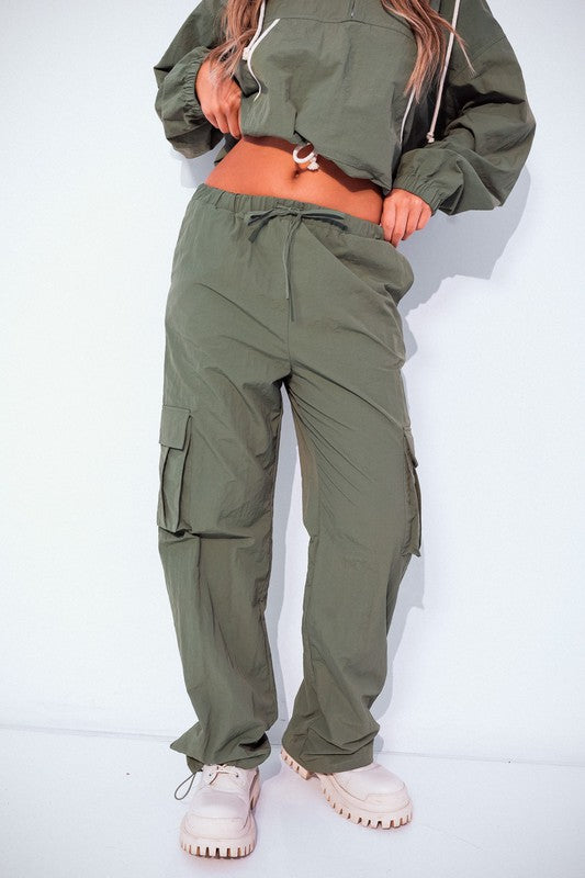 NYLON CARGO PANTS