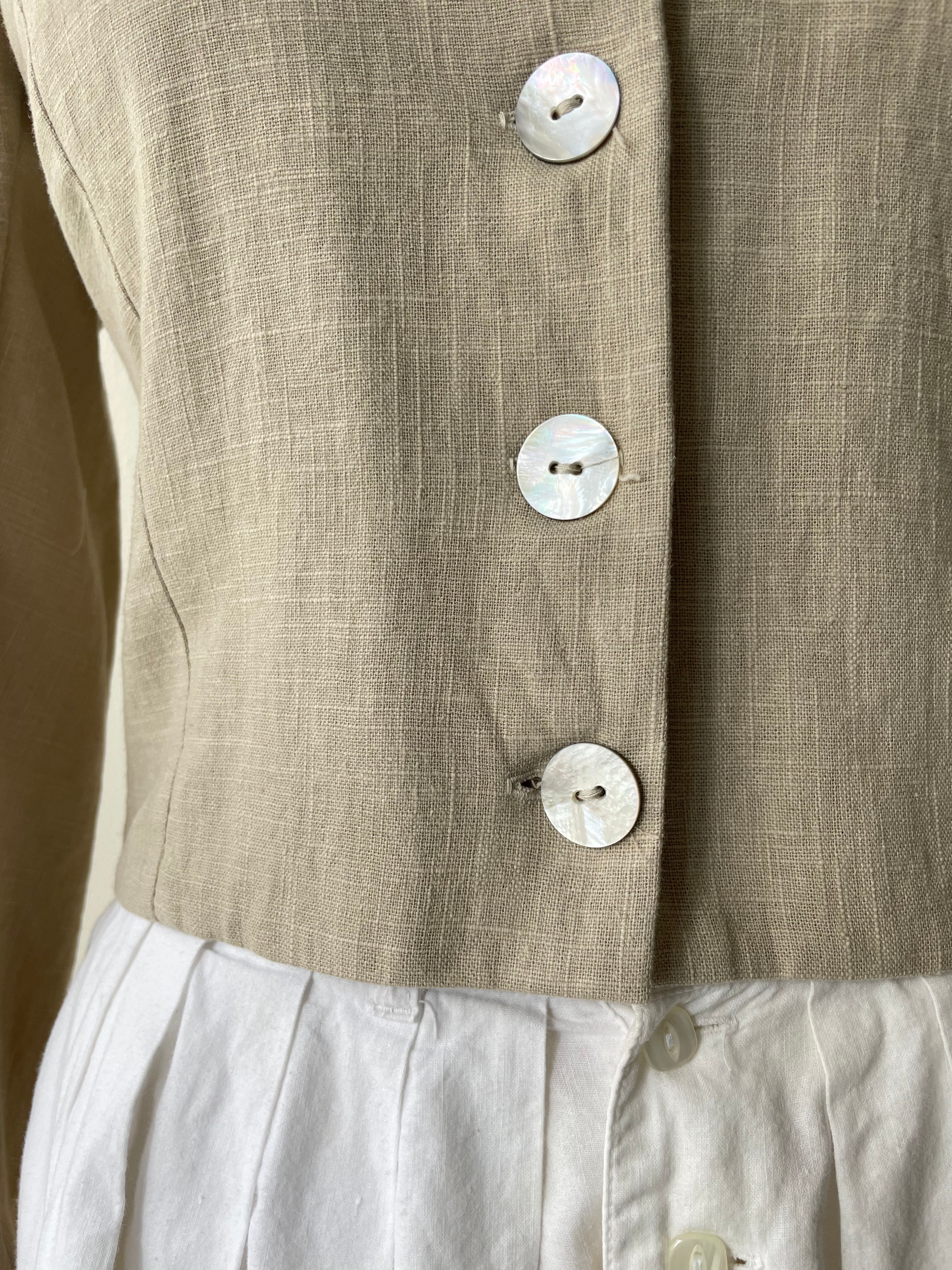 Ovate Linen Jacket