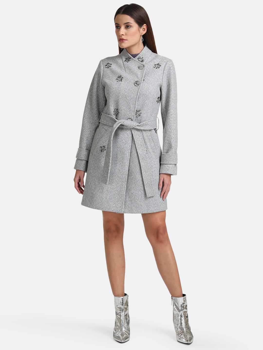 Overcoat With Embellishment