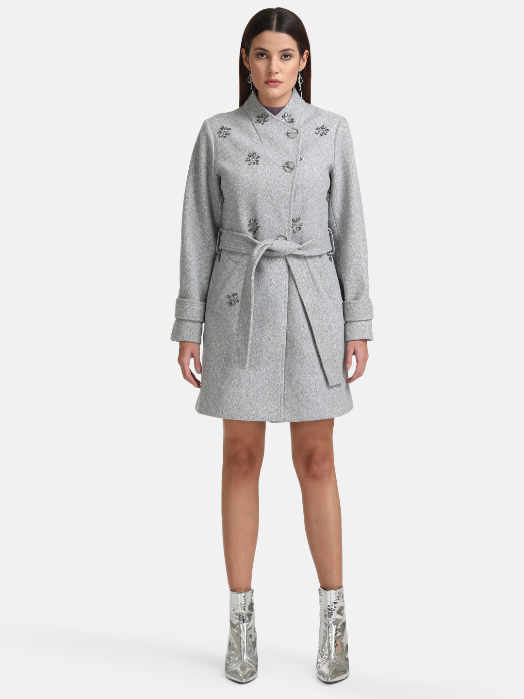 Overcoat With Embellishment