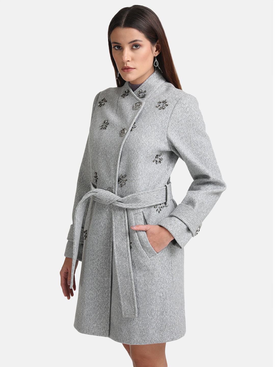 Overcoat With Embellishment