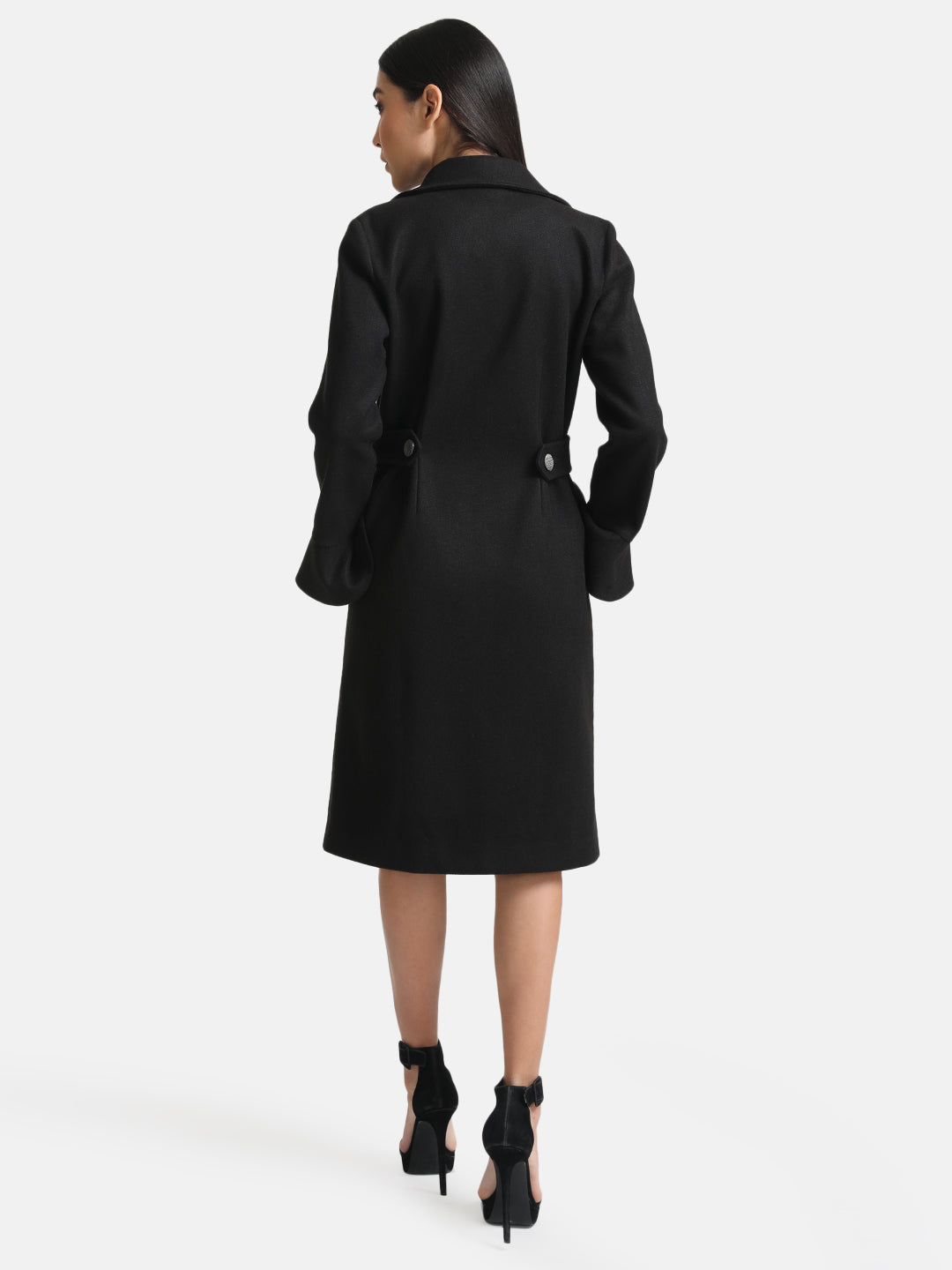 Overcoat With Peplum Sleeves