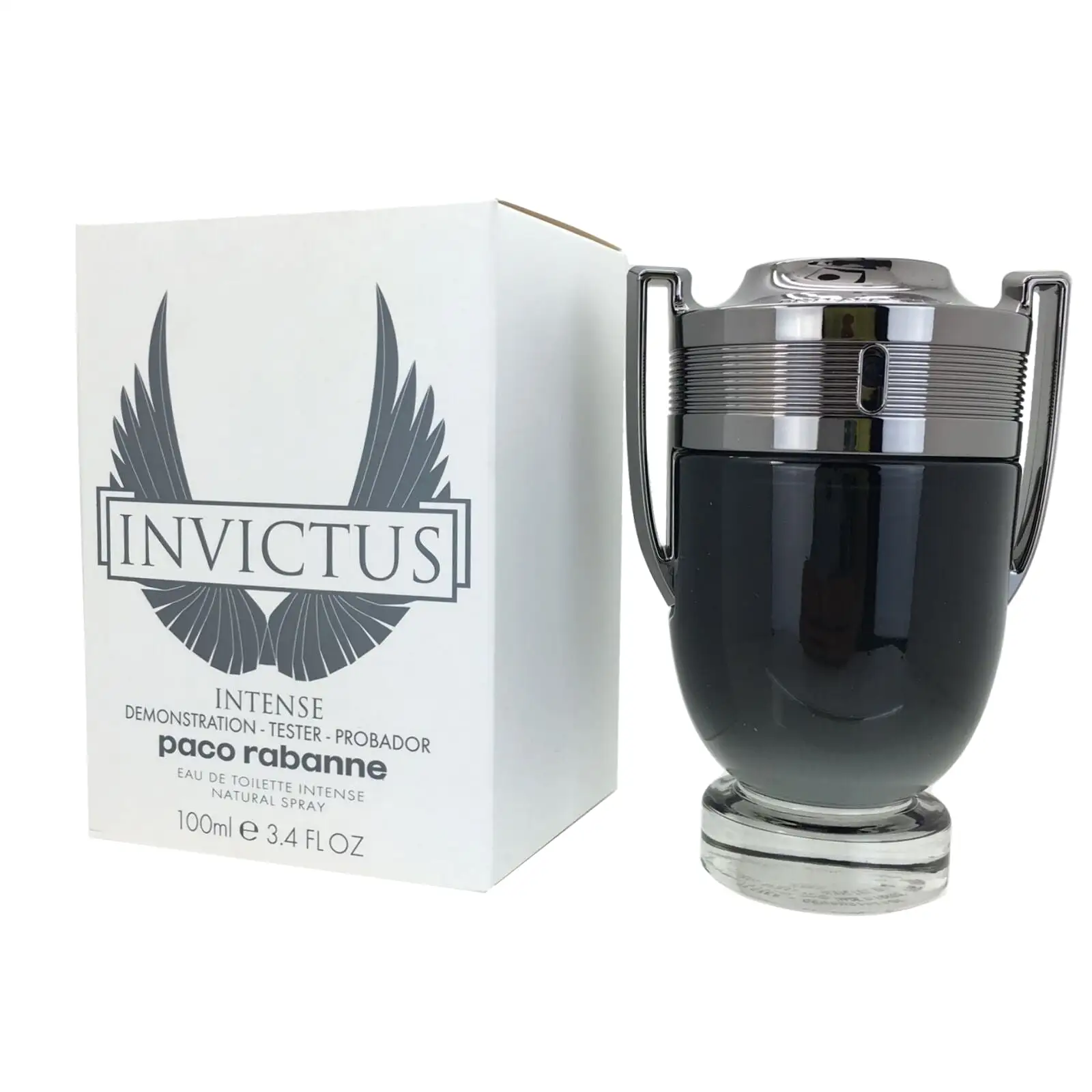 Paco Rabanne Invictus Intense EDT 3.4 oz 100 ml Men TESTER in white box