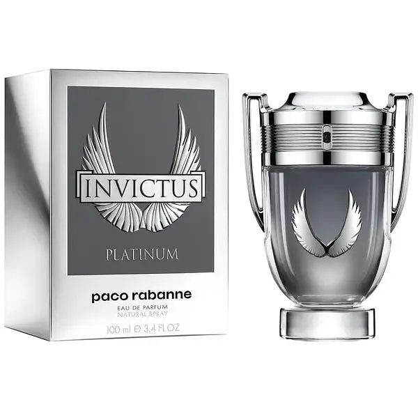 Paco Rabanne Invictus Platinum 3.4 oz 100 ml Eau De Parfum Men