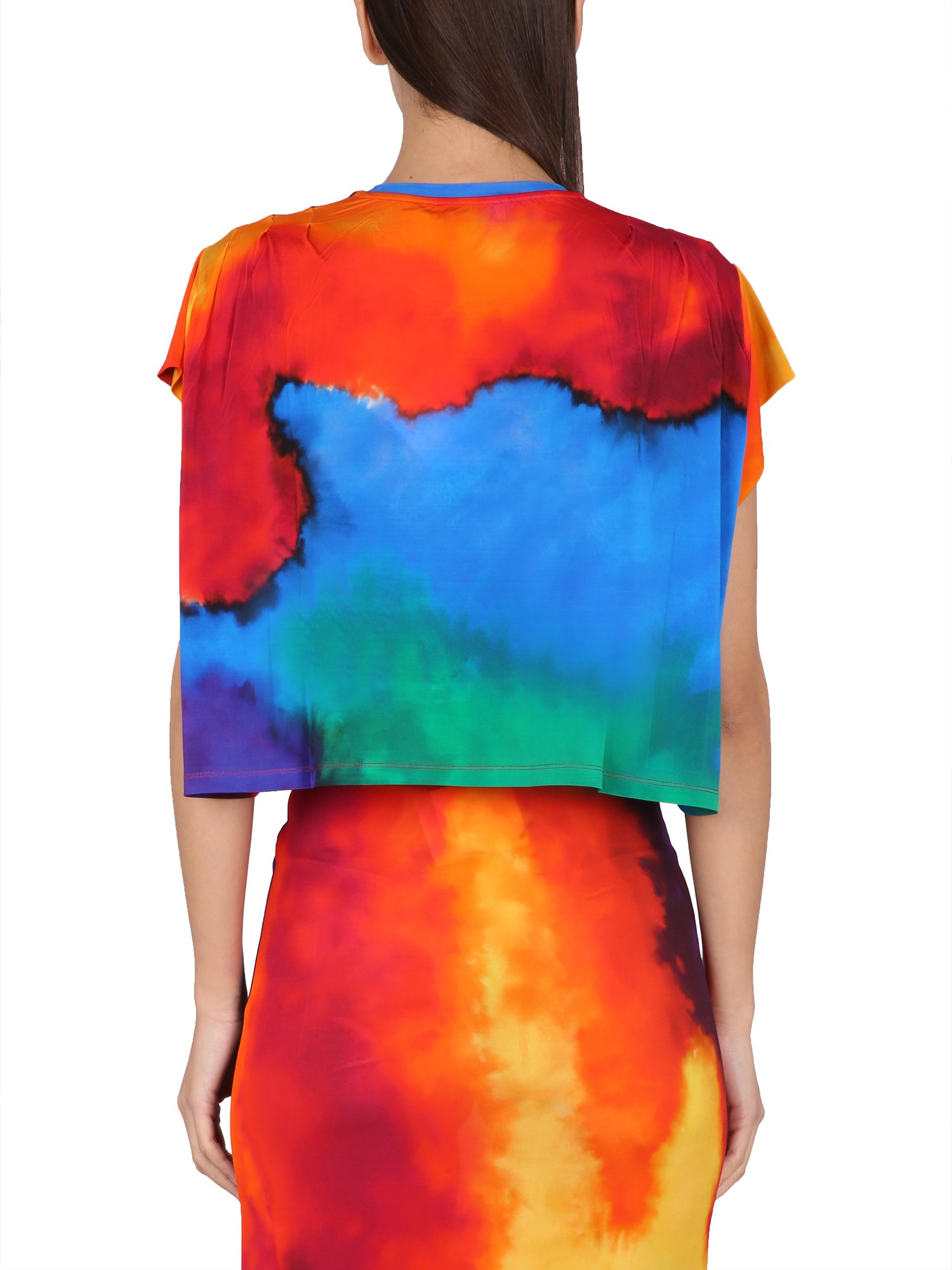 PACO RABANNE    MULTICOLOR CROPPED T-SHIRT