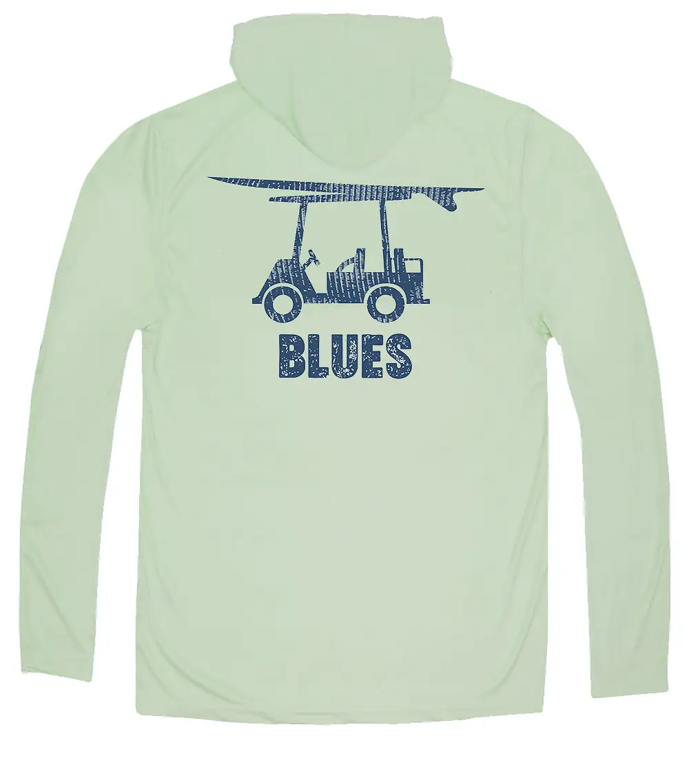 Performance Long Sleeve Blues Hoodie - Sage