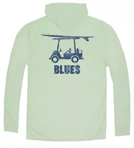 Performance Long Sleeve Blues Hoodie - Sage