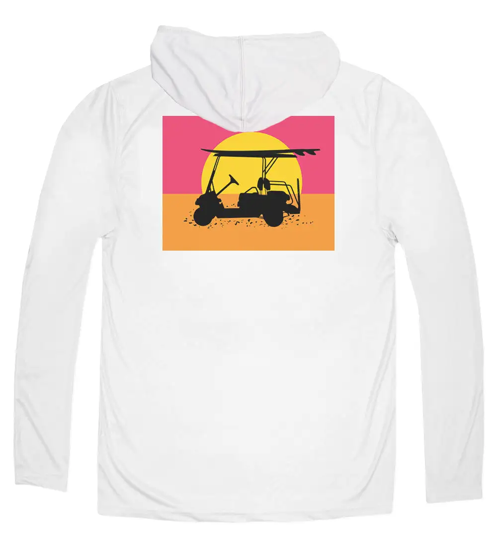 Performance Long Sleeve Endless Sunset Hoodie - Pearl Grey