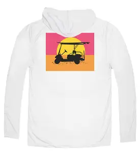 Performance Long Sleeve Endless Sunset Hoodie - Pearl Grey