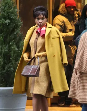 Respect 2021 Jennifer Hudson Yellow Coat | Aretha Franklin Yellow Coat