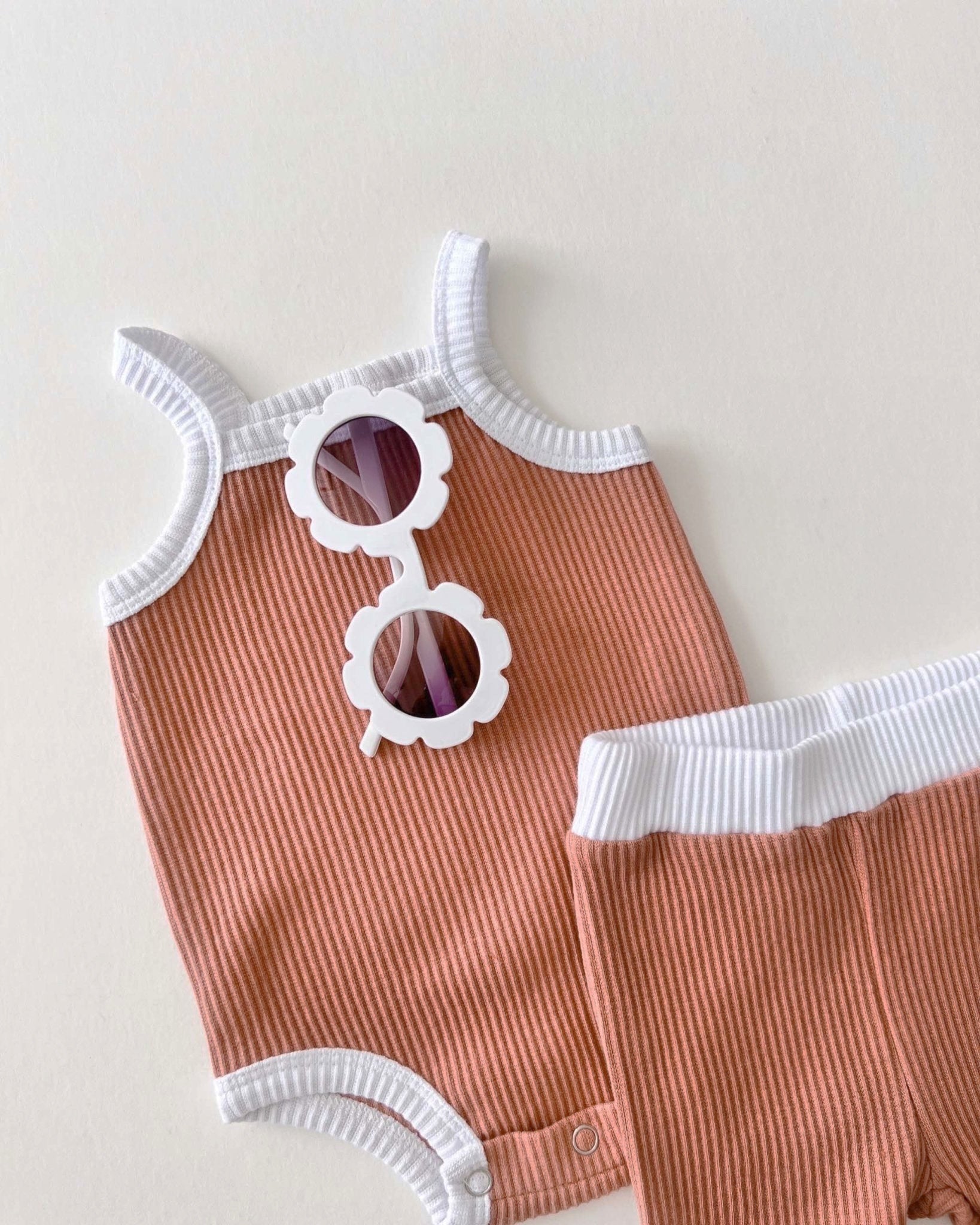 Ribbed Flare Set | Dusty Rose