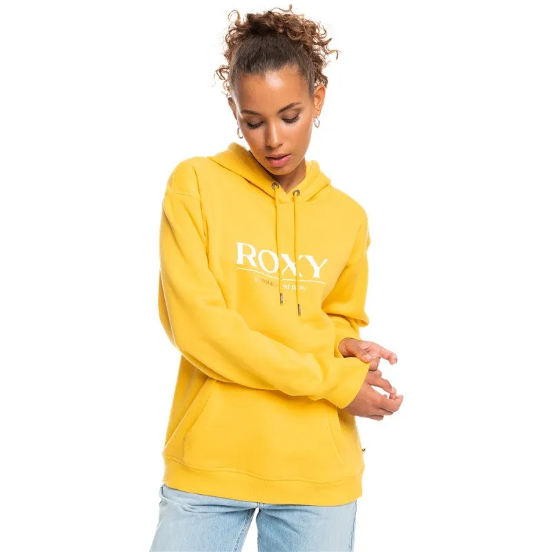 Roxy SURF STOKED BRUSHED HOODY - YOLK YELLOW