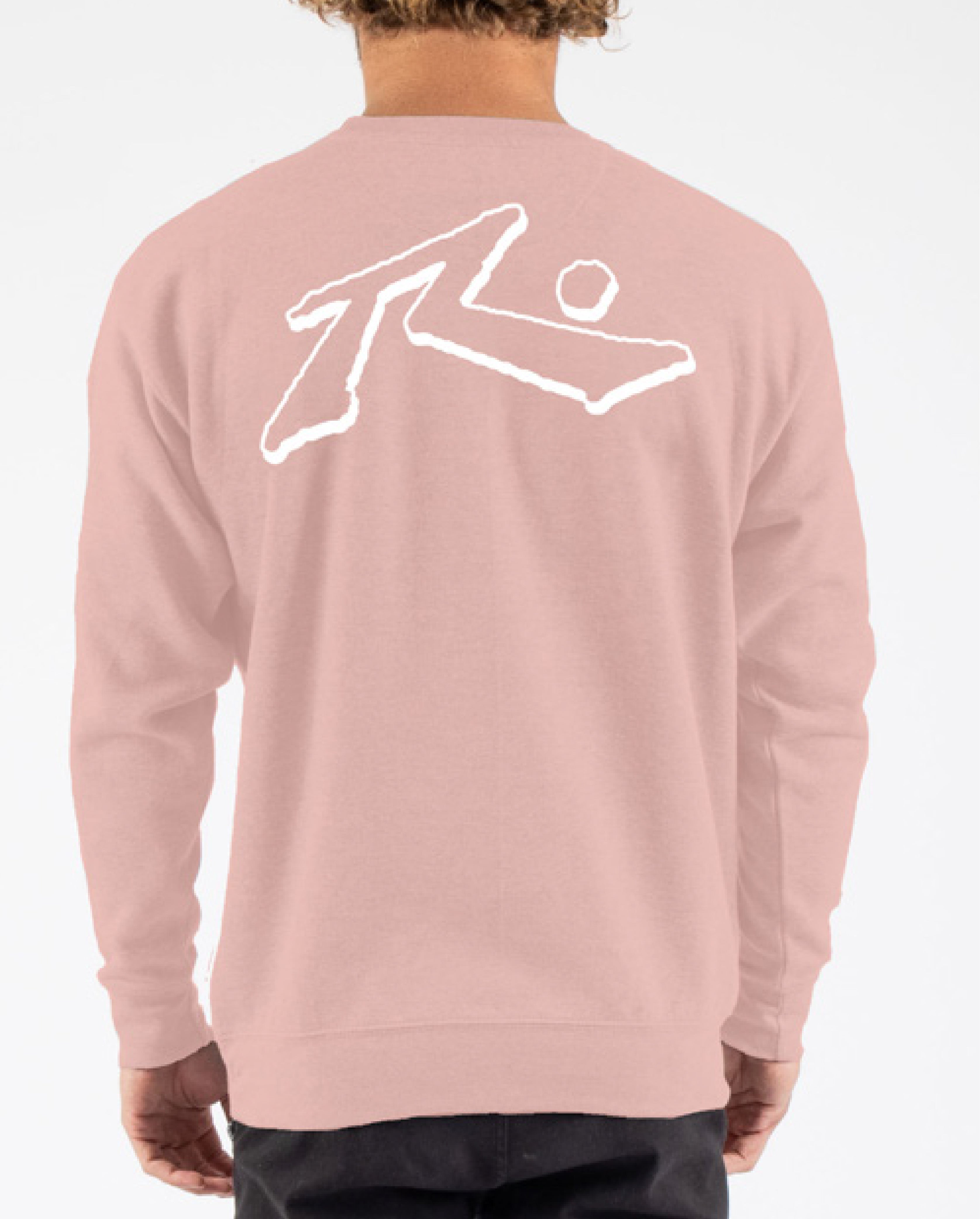 Rusty USA Base Crew Neck Fleece DUSTY ROSE