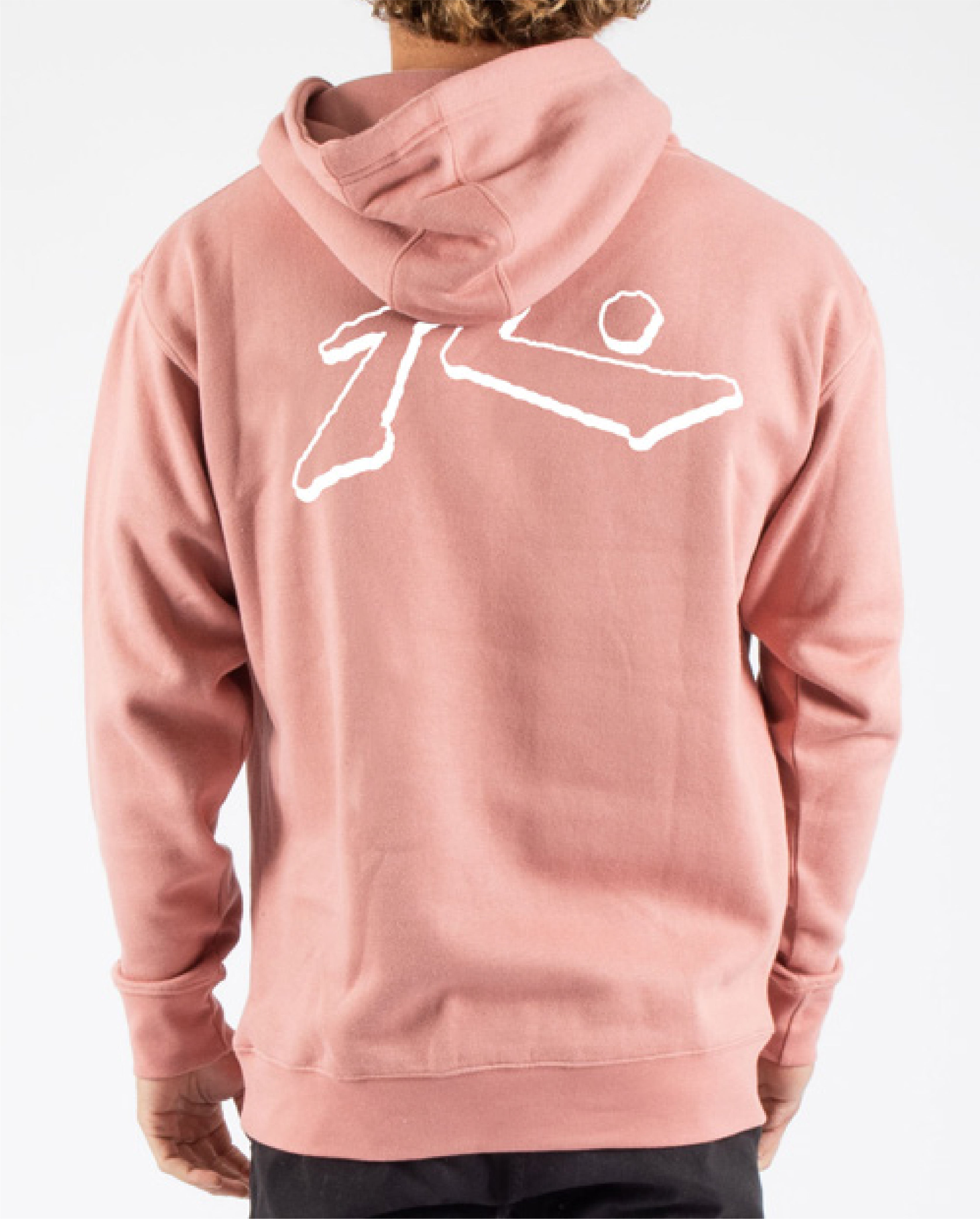 Rusty USA Base Hooded Fleece DUSTY ROSE