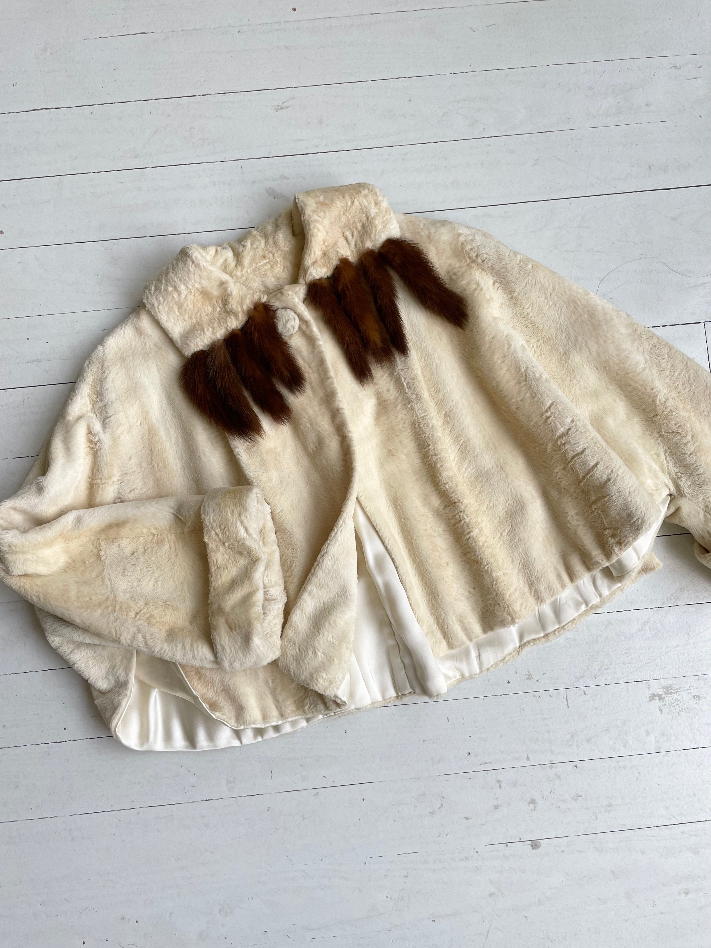 Sheared Mink Cropped Jacket | 1930s