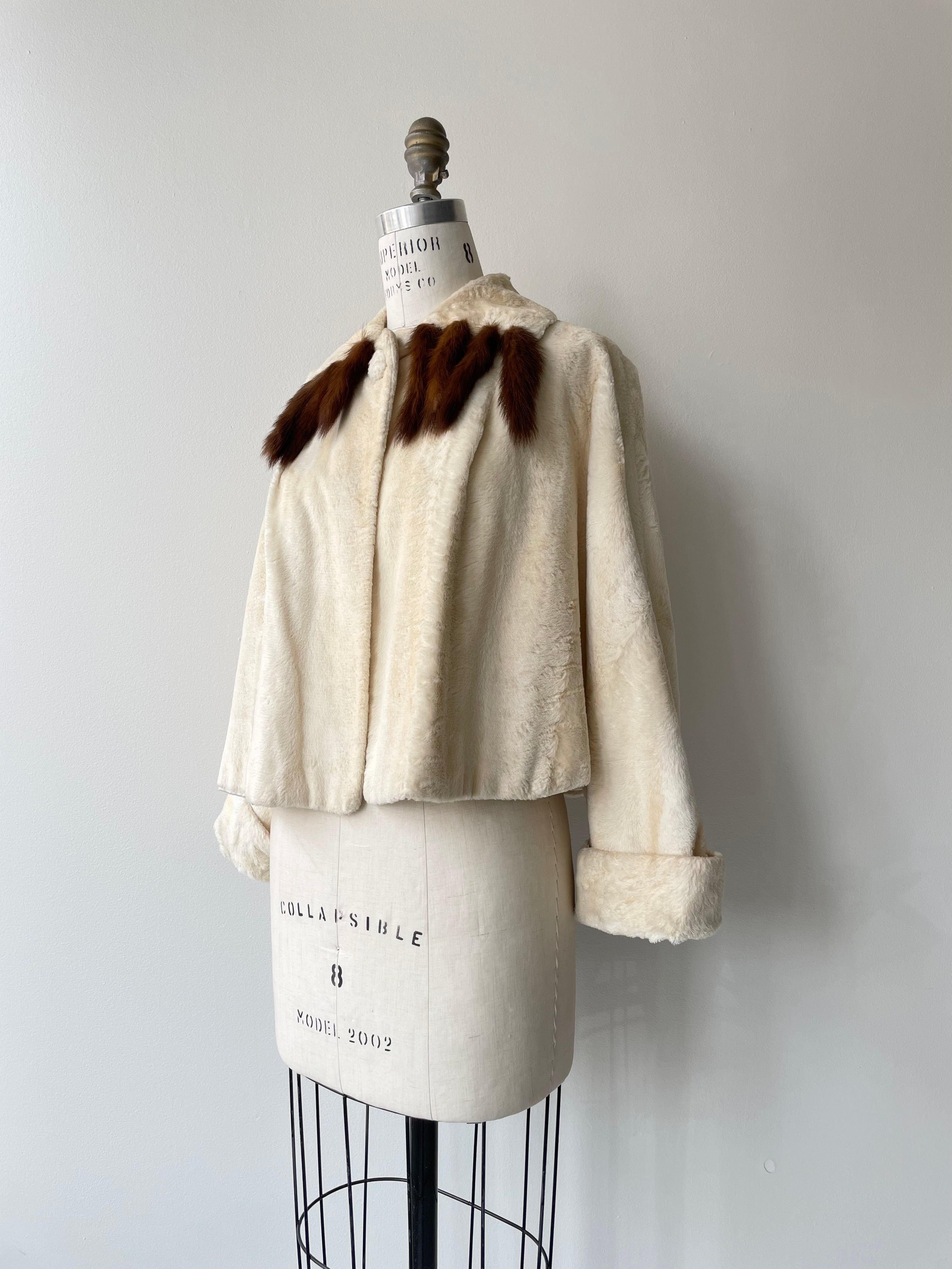 Sheared Mink Cropped Jacket | 1930s