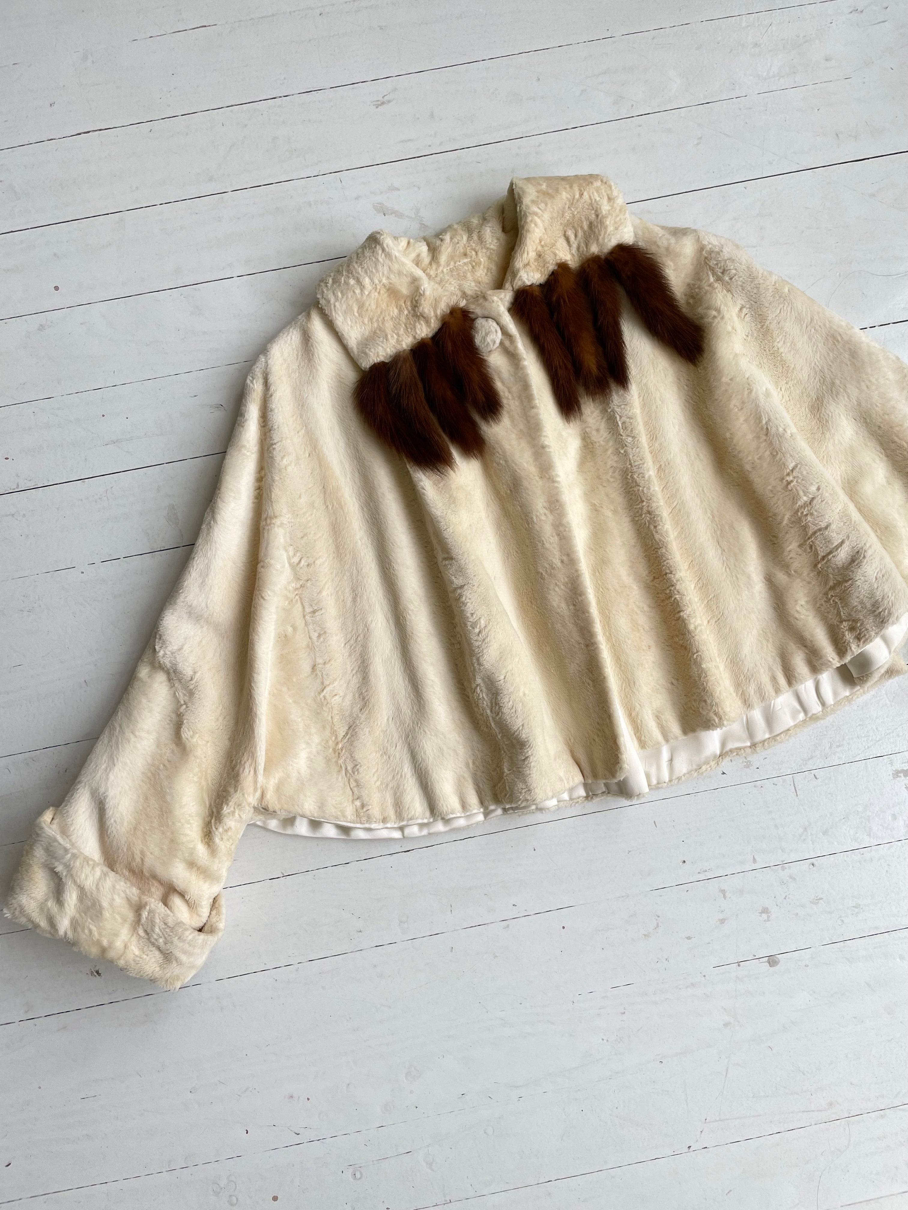 Sheared Mink Cropped Jacket | 1930s