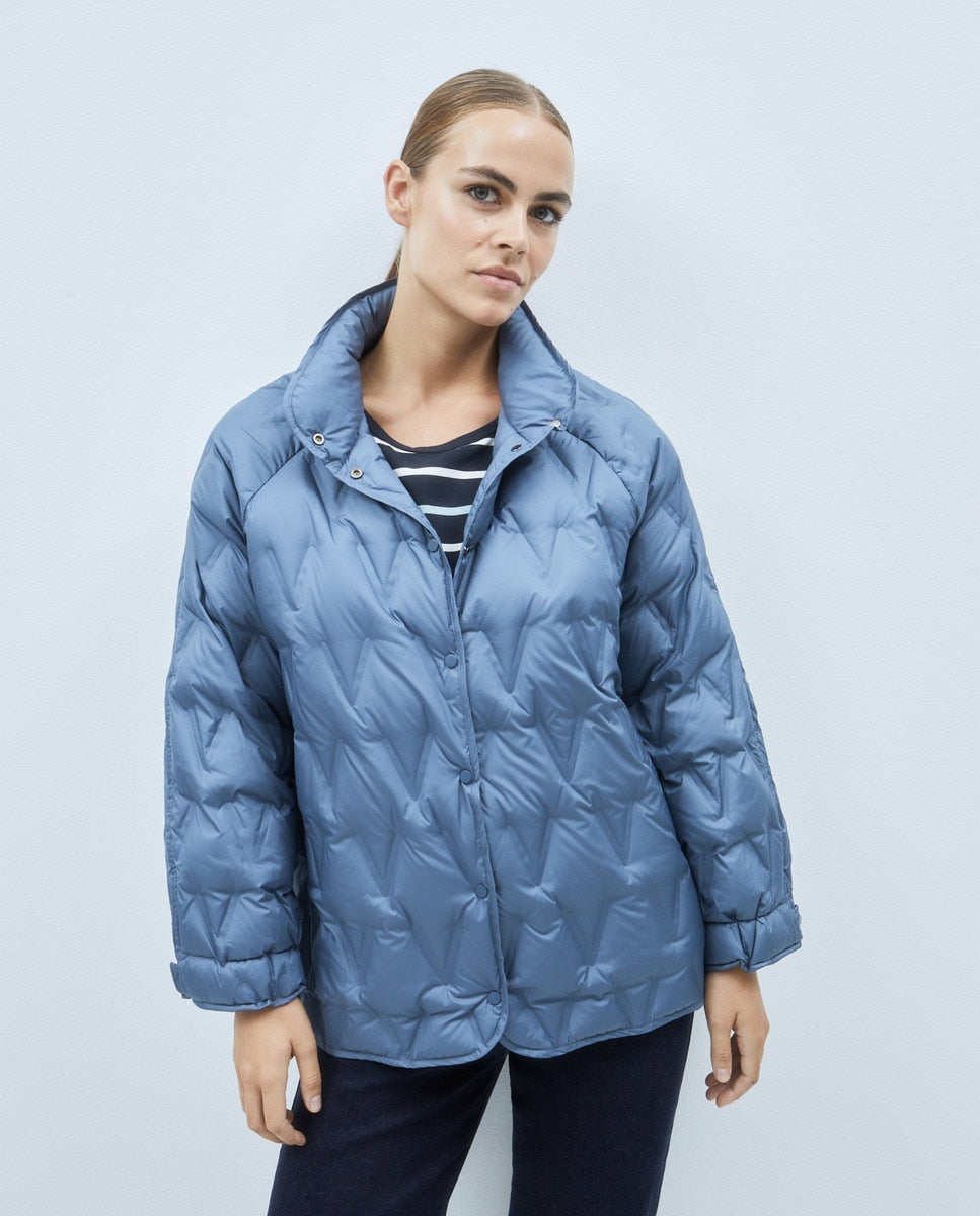 Short Parka - Blue