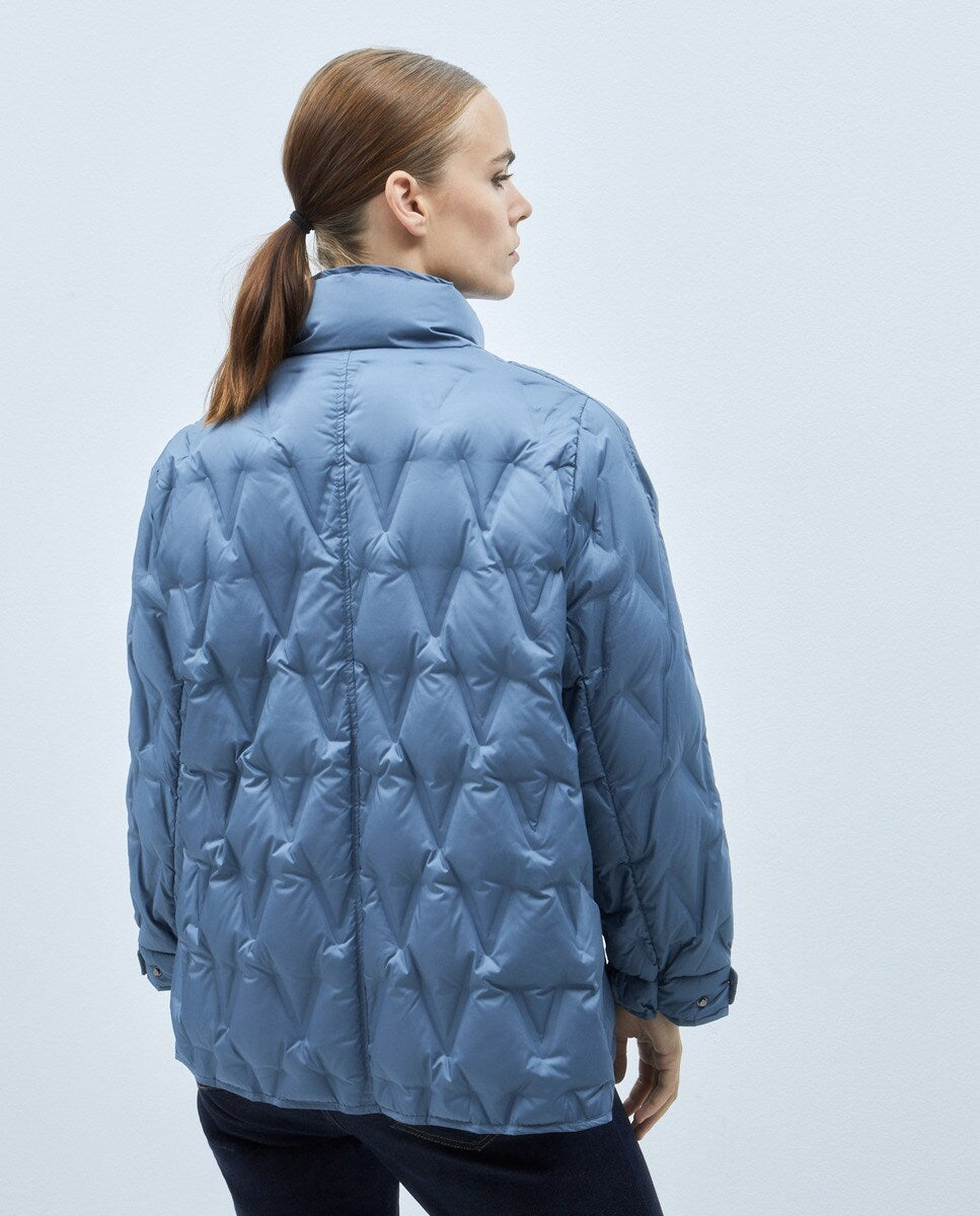 Short Parka - Blue