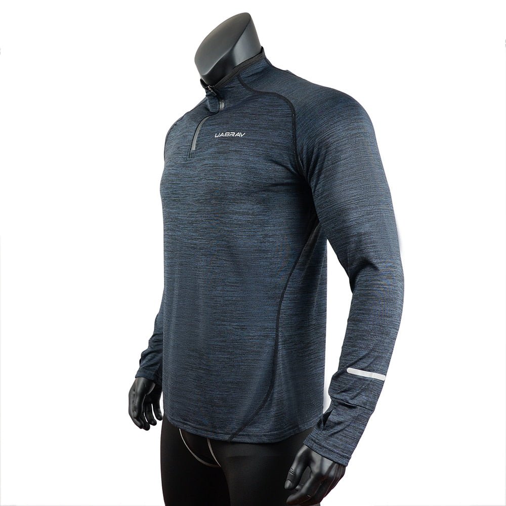 T-Shirt de sport extensible à manches longues pour homme Rashguard - Uabrav