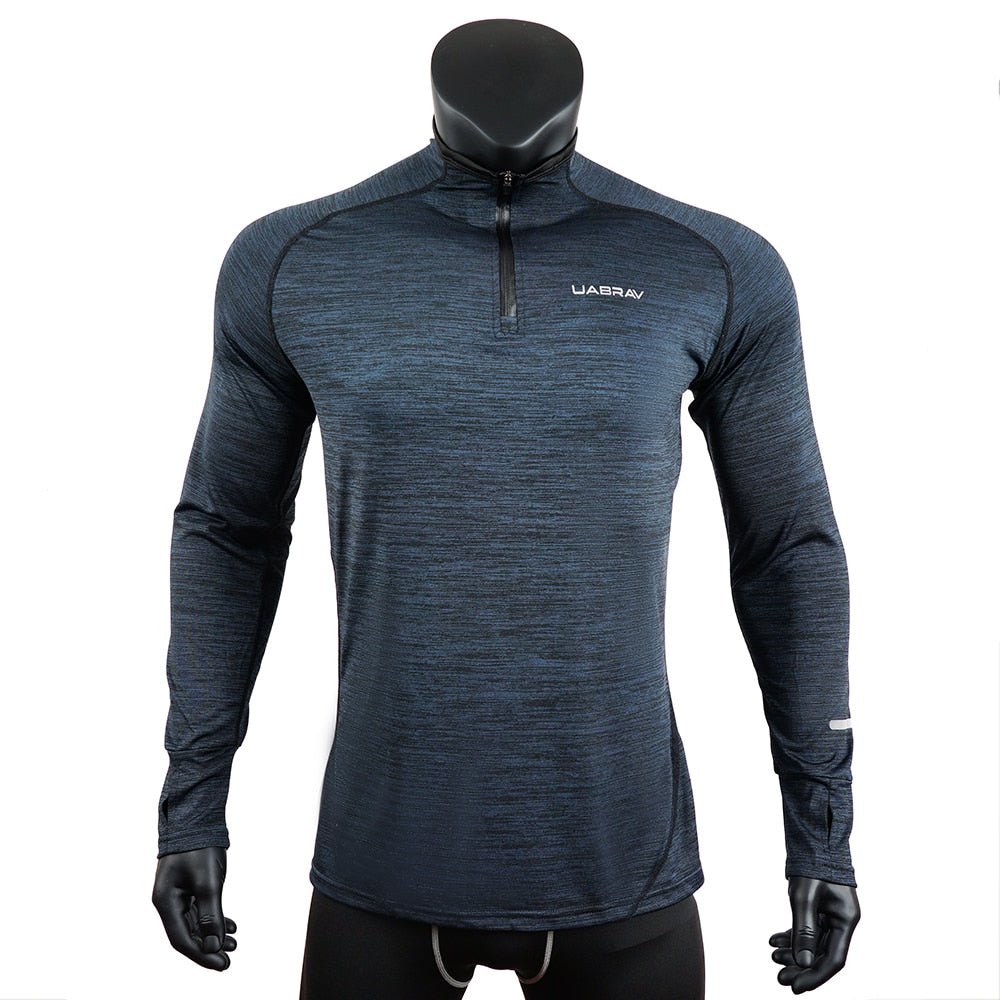 T-Shirt de sport extensible à manches longues pour homme Rashguard - Uabrav