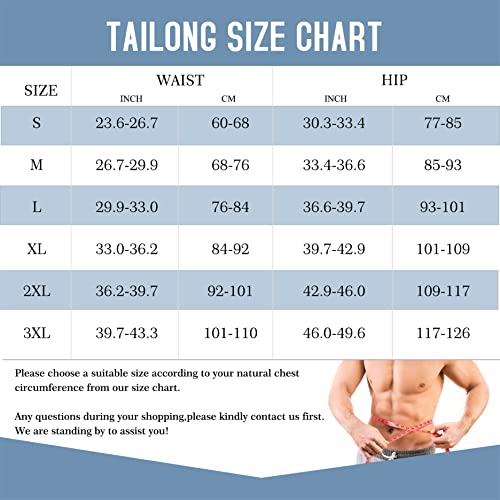 TAILONG Men Tummy Control Shorts High Waist Slimming Underwear Body Shaper Seamless Belly Girdle Boxer Briefs (Black with Fly, X