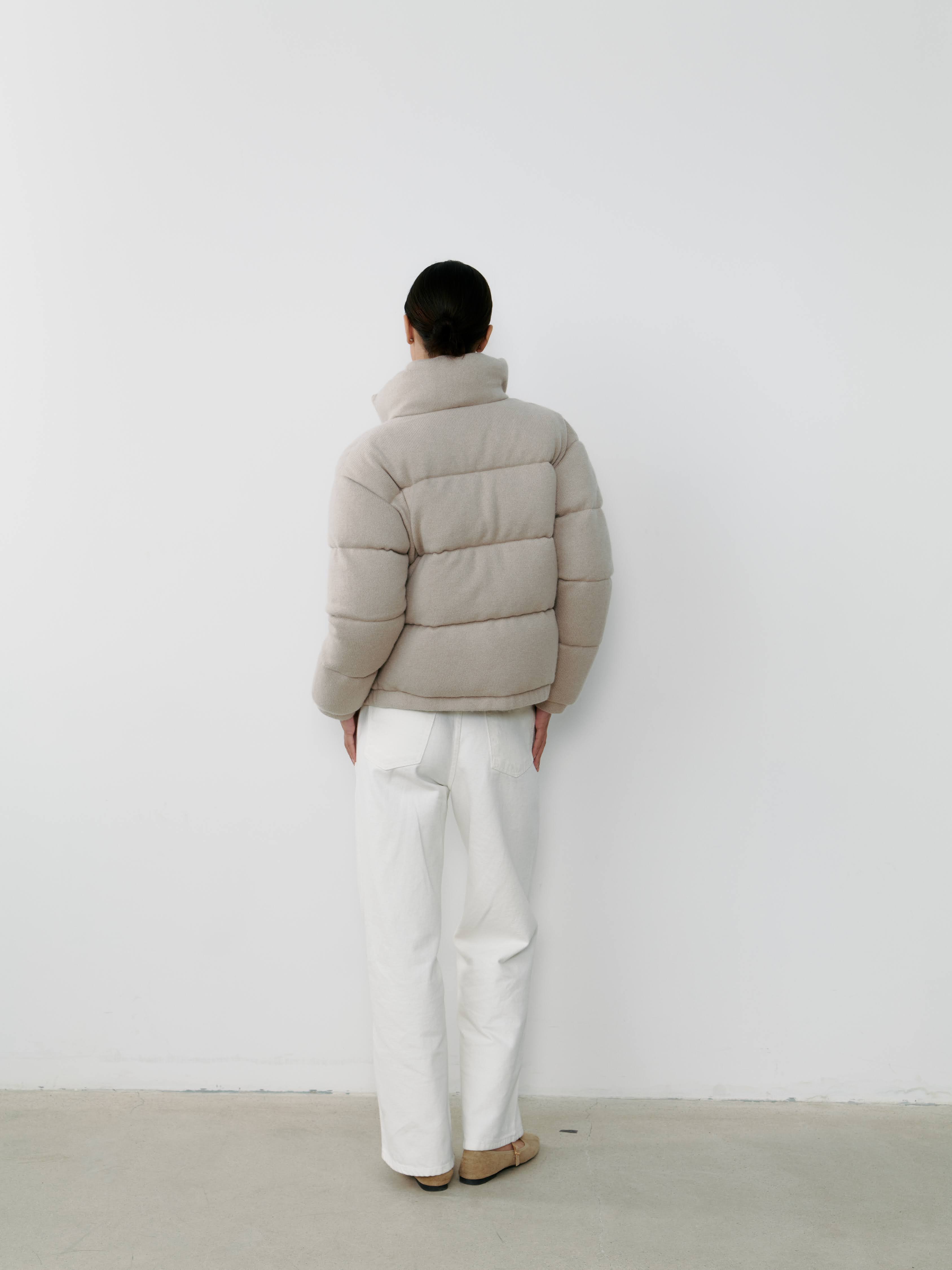 THE CASHMERE DOWN JACKET - JUTE