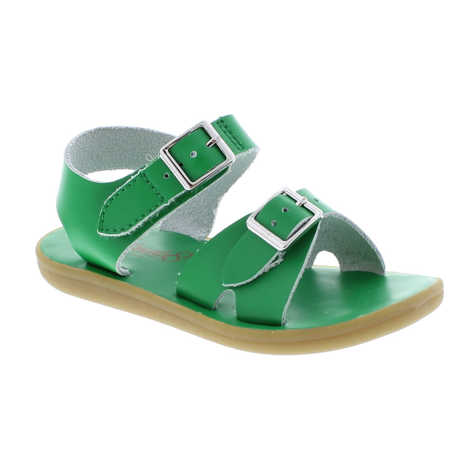 Tide Casual Kid's Sandal - Kelly Green Leather