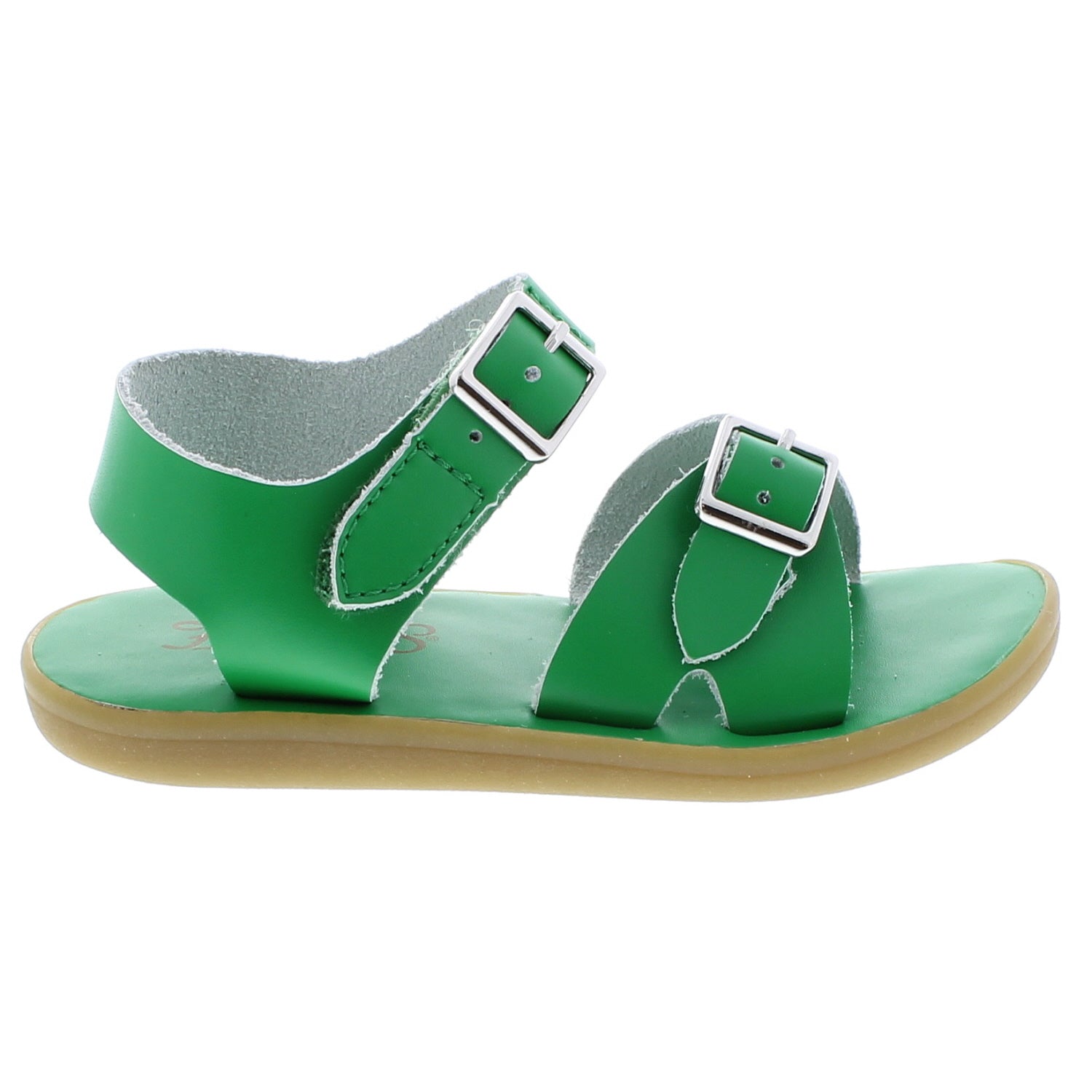 Tide Casual Kid's Sandal - Kelly Green Leather