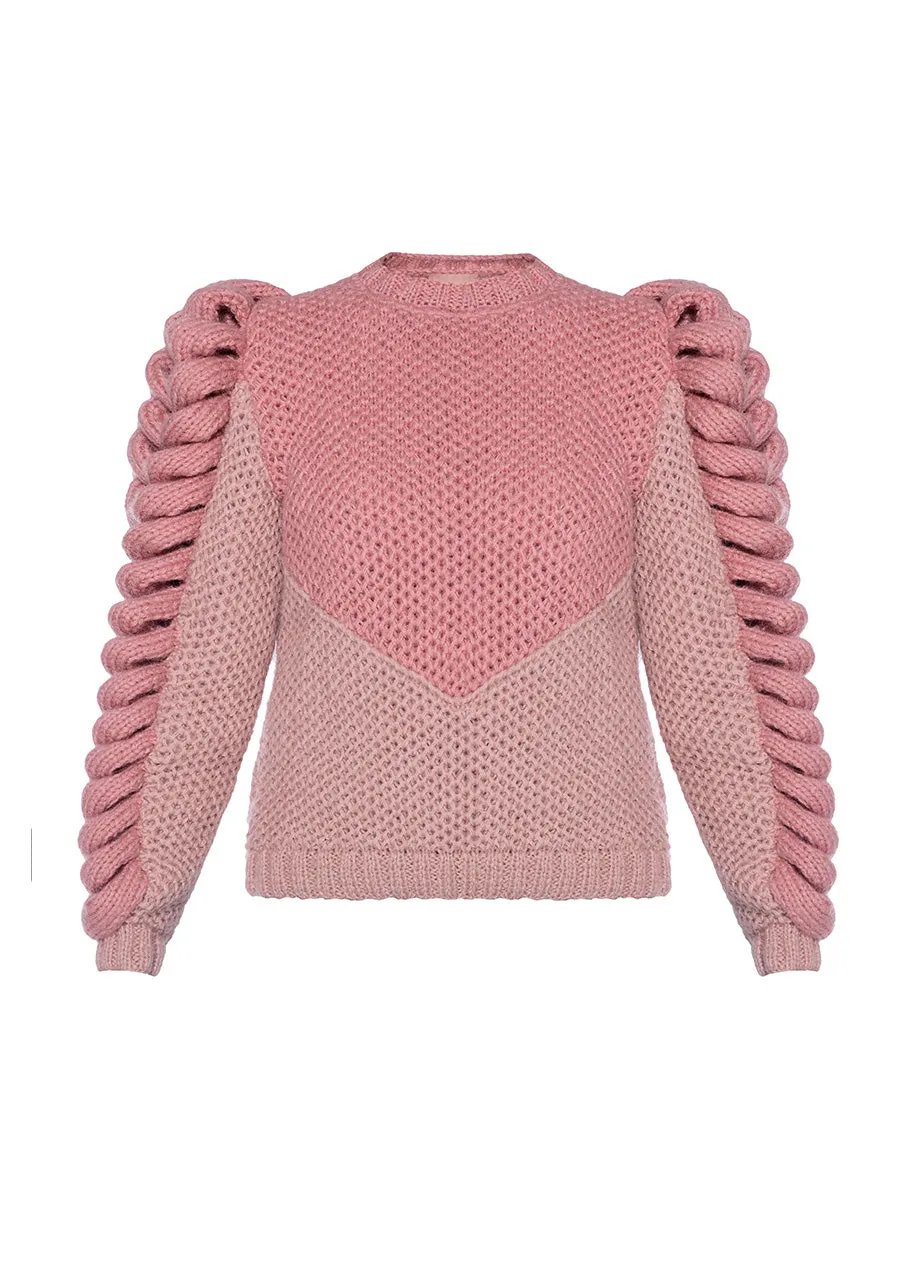 TURTLENECK PINK SWEATER