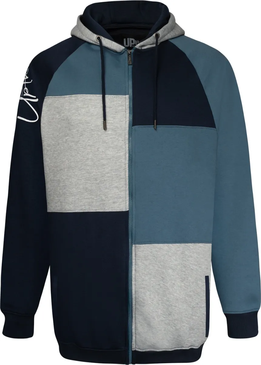 Uptheir Energy Colour Block Hoody, Jogger & T-Shirt Tracksuit Set - Blue