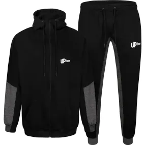 Uptheir Lava Hoody & Erupt Jogger Tracksuit Set - Black