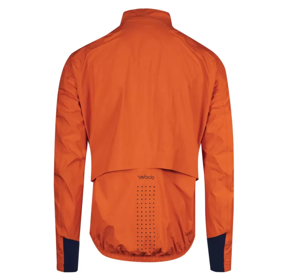 VELOCIO MENS ULTRALIGHT RAIN JACKET FIRE RED