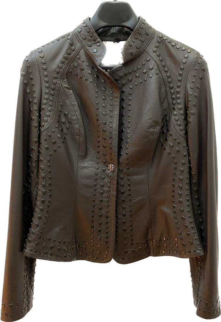 VIC8FLT1000 - Cuadra Brown western casual soft lambskin leather jacket for women