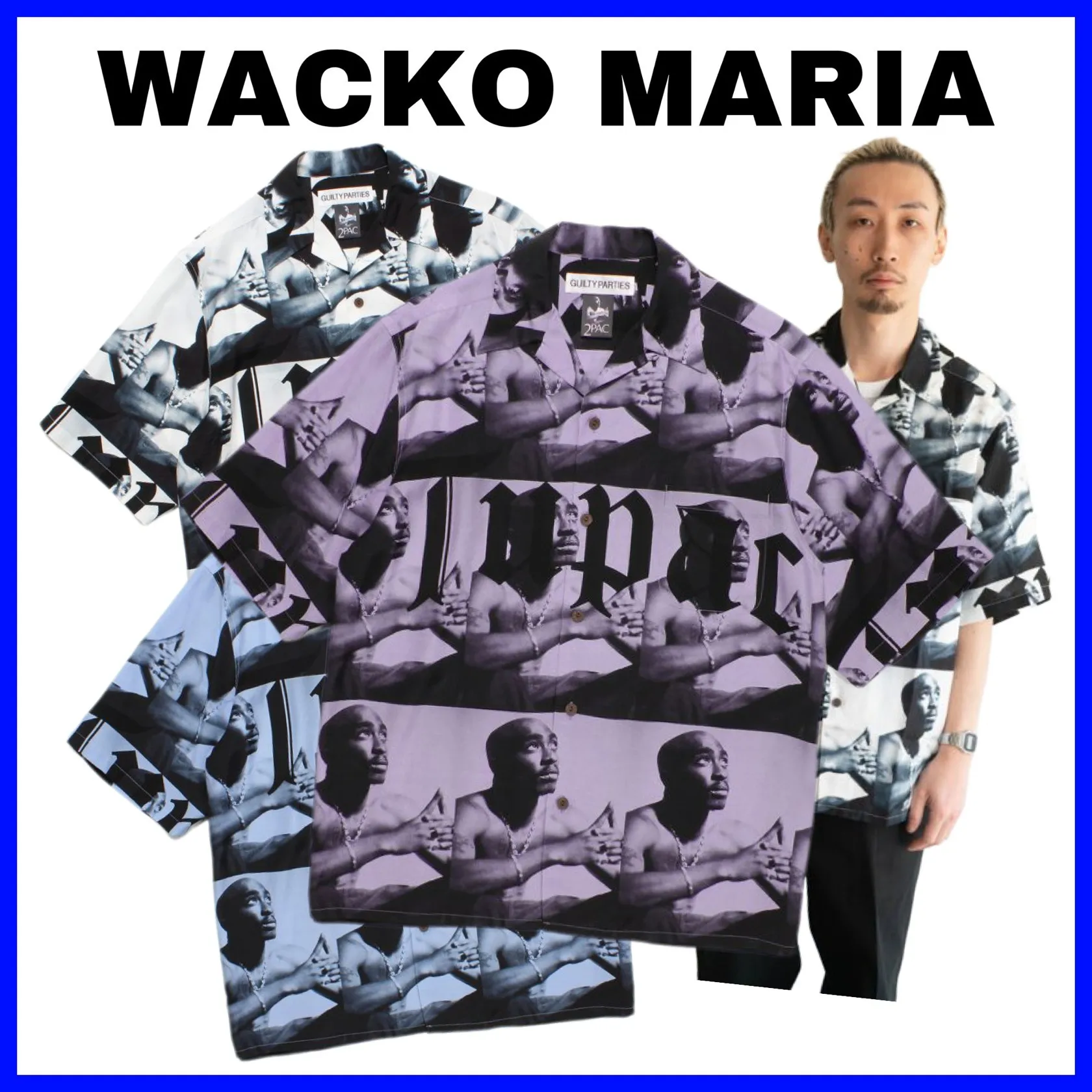 WACKO MARIA  |Street Style Short Sleeves Shirts