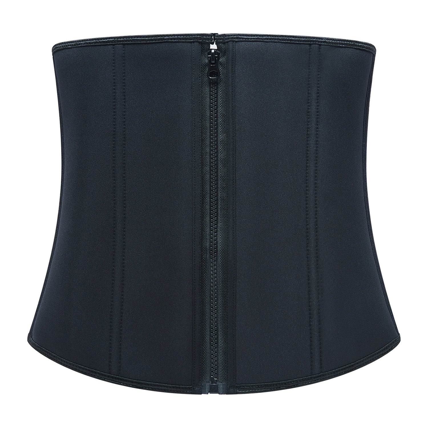 Women's Black Zipper Cincher Corset Slimming Tummy Bodysuit Shapers