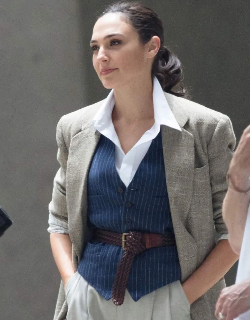 Wonder Woman 1984 Gal Gadot Coat - Diana Cotton Fleece Coat